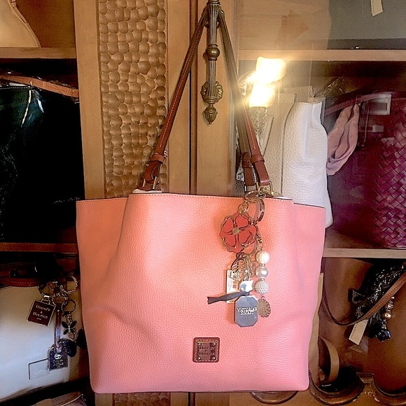 Dooney & Bourke Handbags - Rare! pale pink Dooney & Bourke Flynn bag in pebbled leather! No longer made!